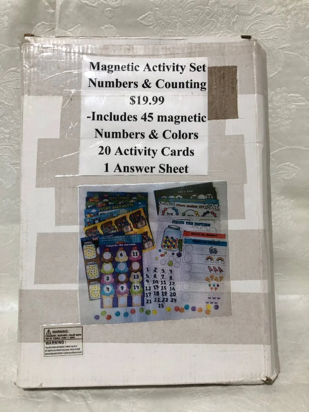 Numbers & Counting Magnetic Activity Set 20 activity cards Educational